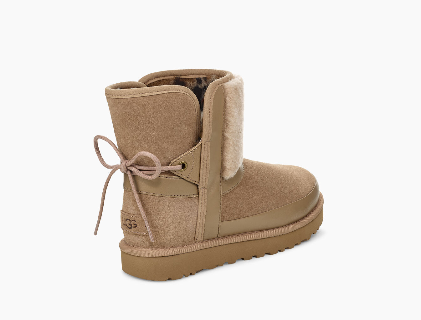 Classic Leopard Lined Bow Boot