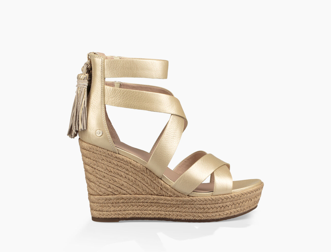 UGG® Raquel Metallic Ankle Strap 