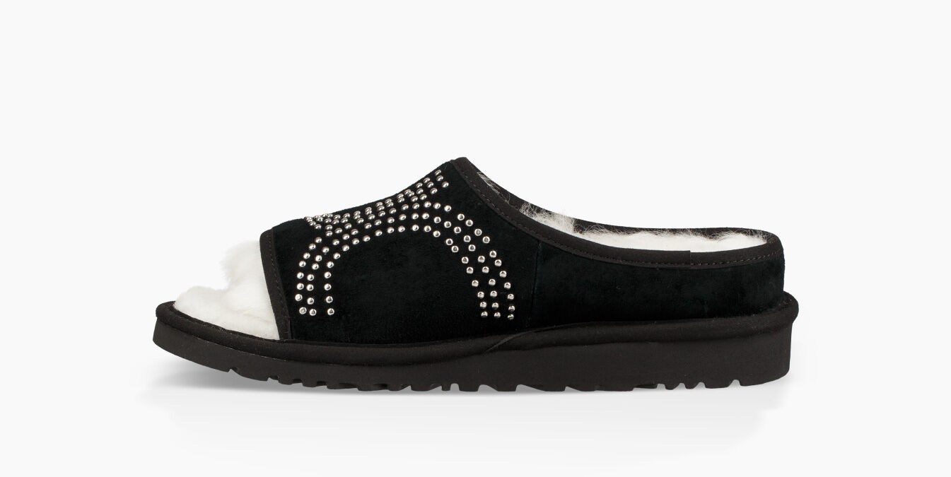 ugg logo stud slide slipper