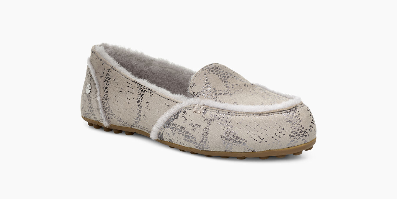 ugg hailey metallic snake loafer