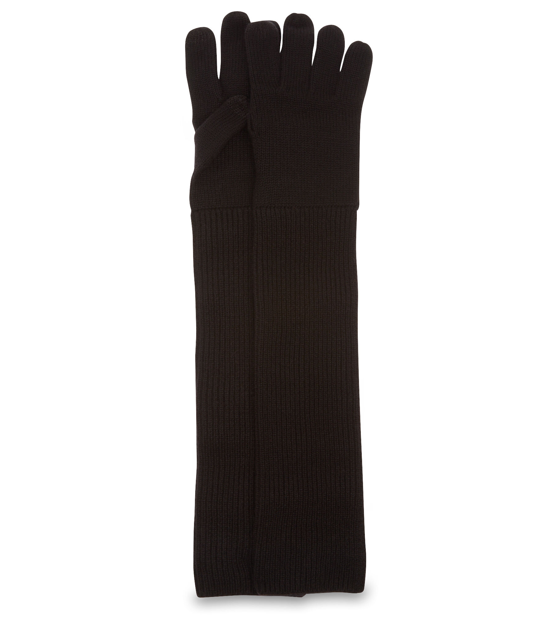 long knit gloves