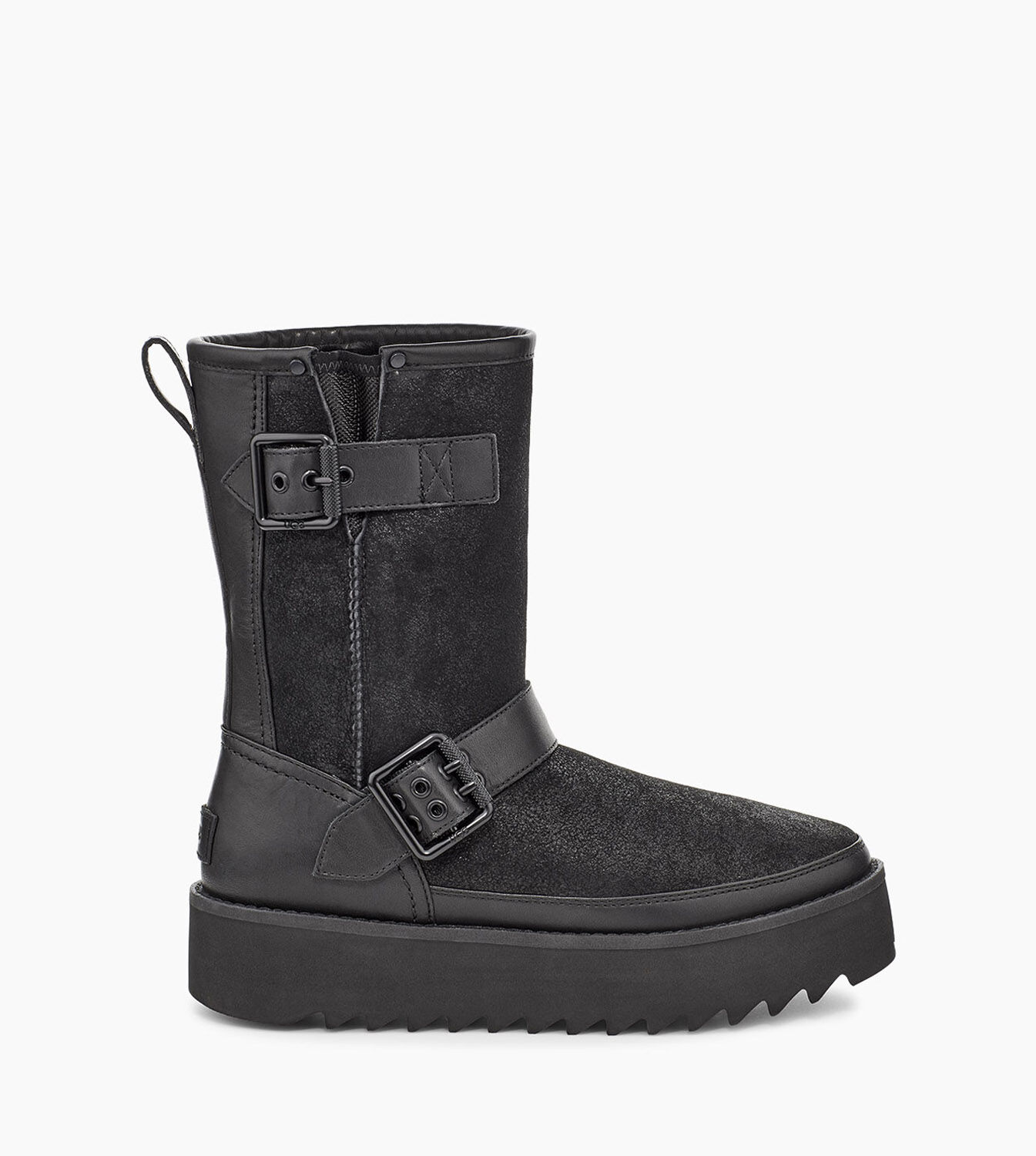 womens leather ugg biker boots