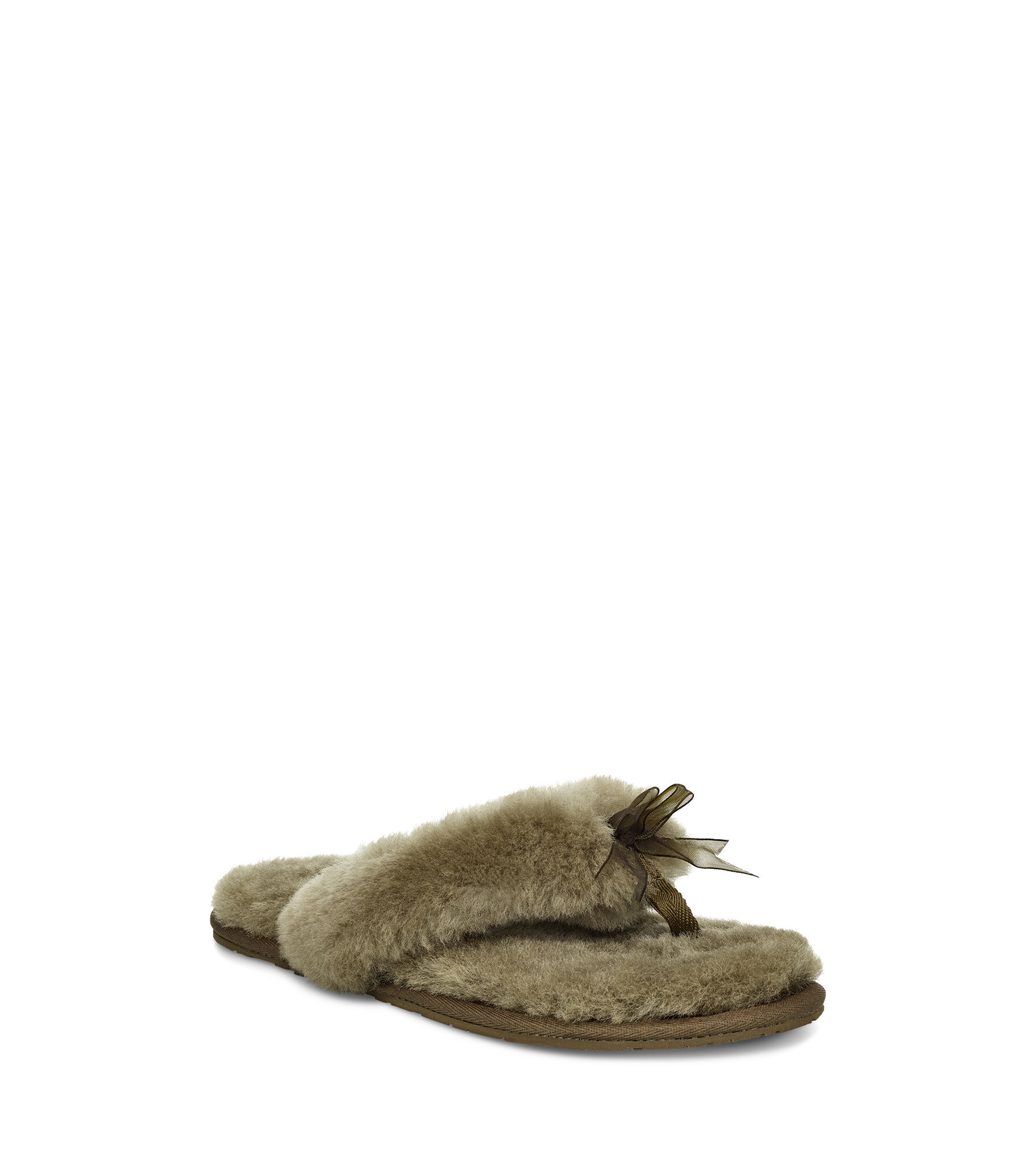 ugg fuzzy flip flop slippers