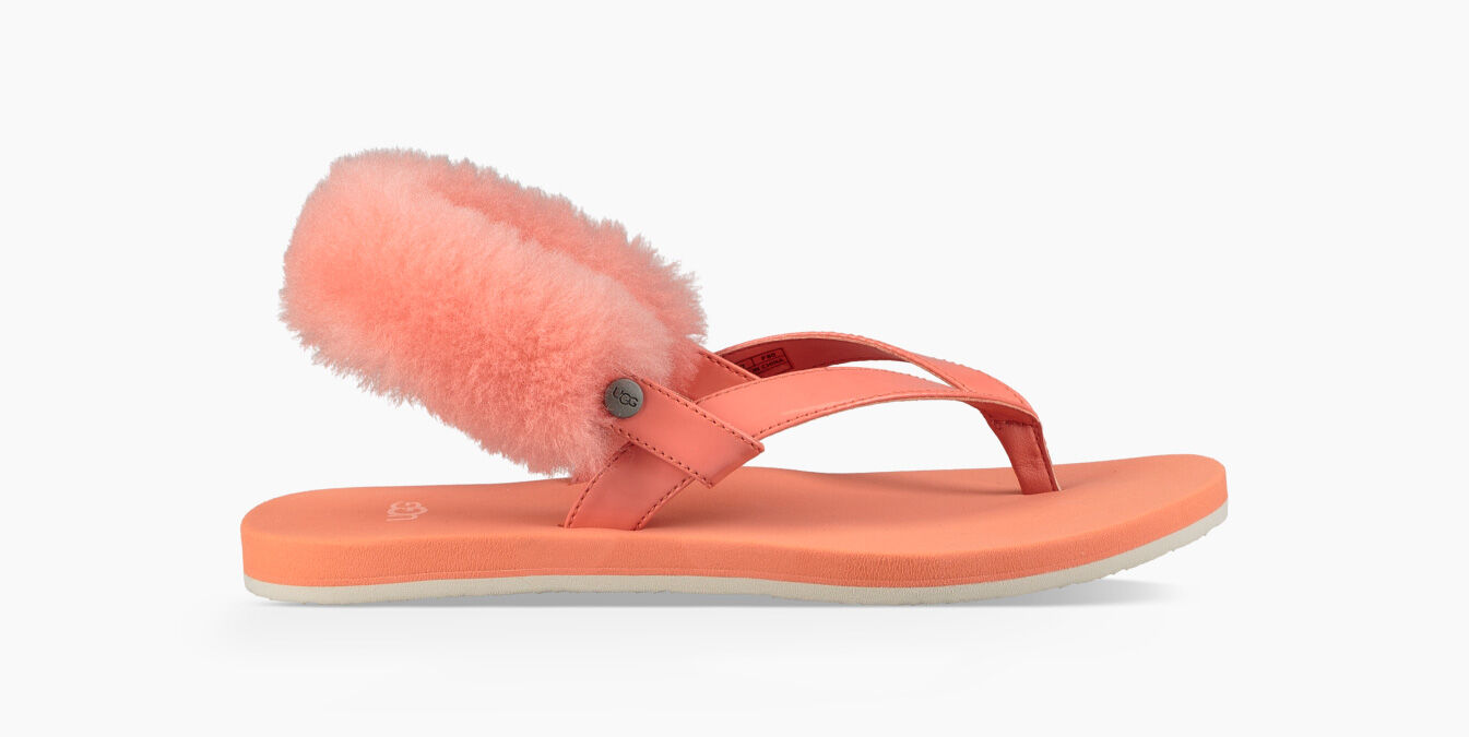ugg flip flops with fur