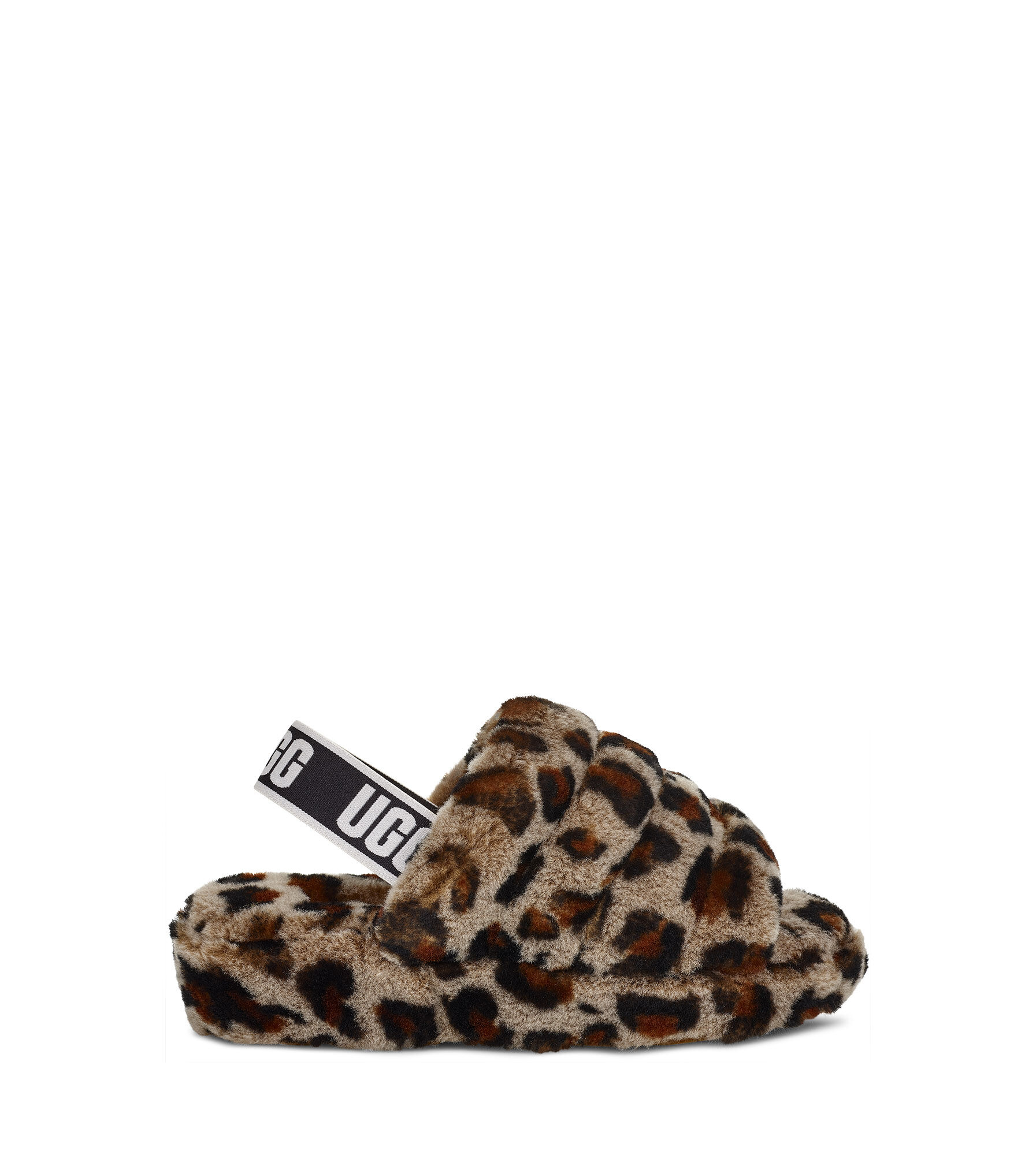 Ugg fluffy slippers discount leopard print