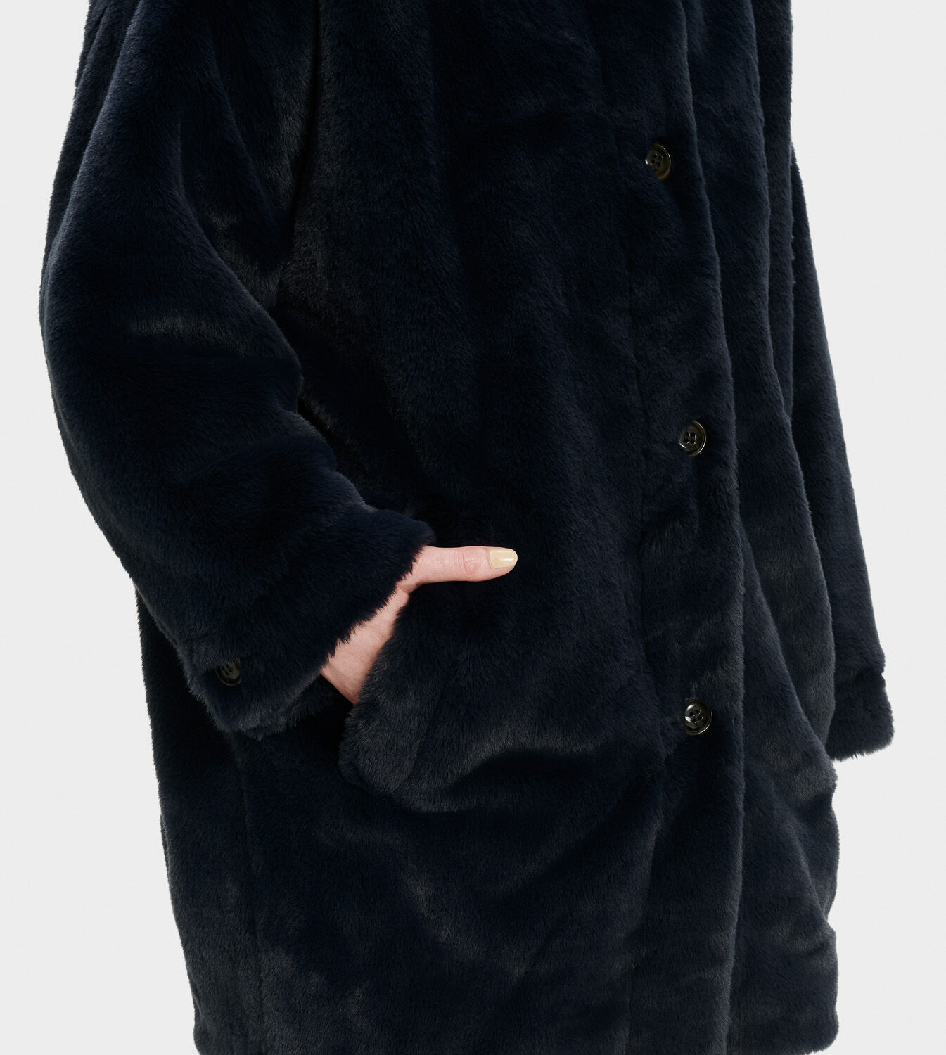 Nori oversize faux fur coat clearance