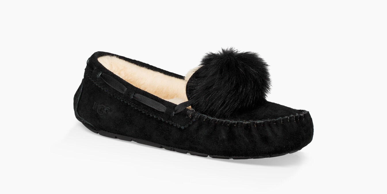 ugg moccasins with pom pom
