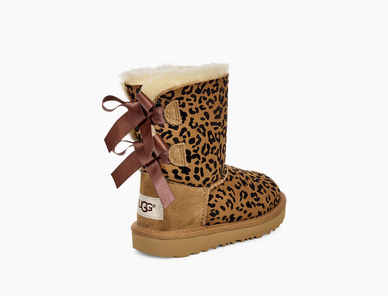 cheetah print uggs with bows