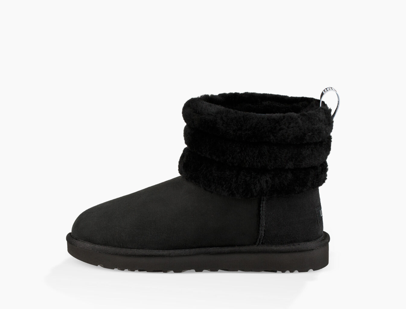 black quilted uggs