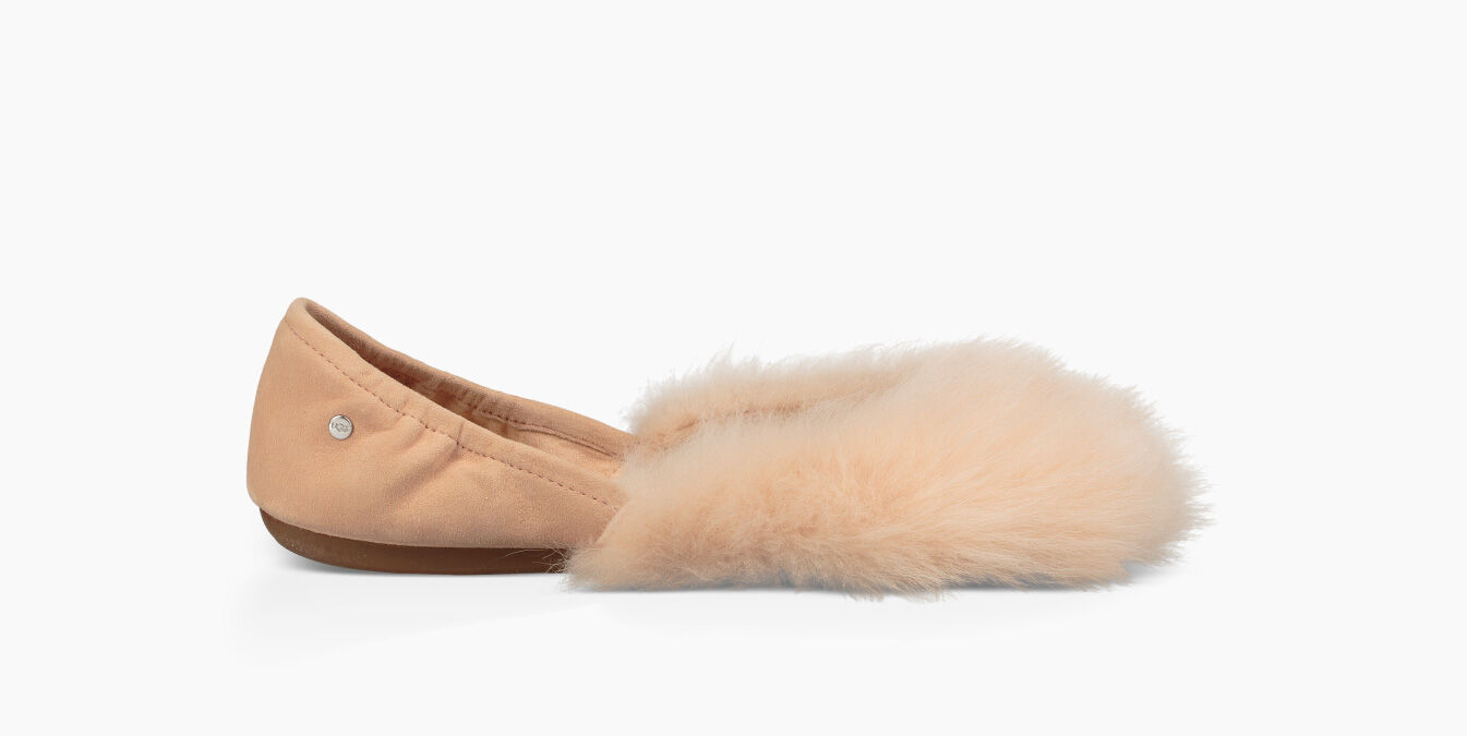 ugg flats with fur