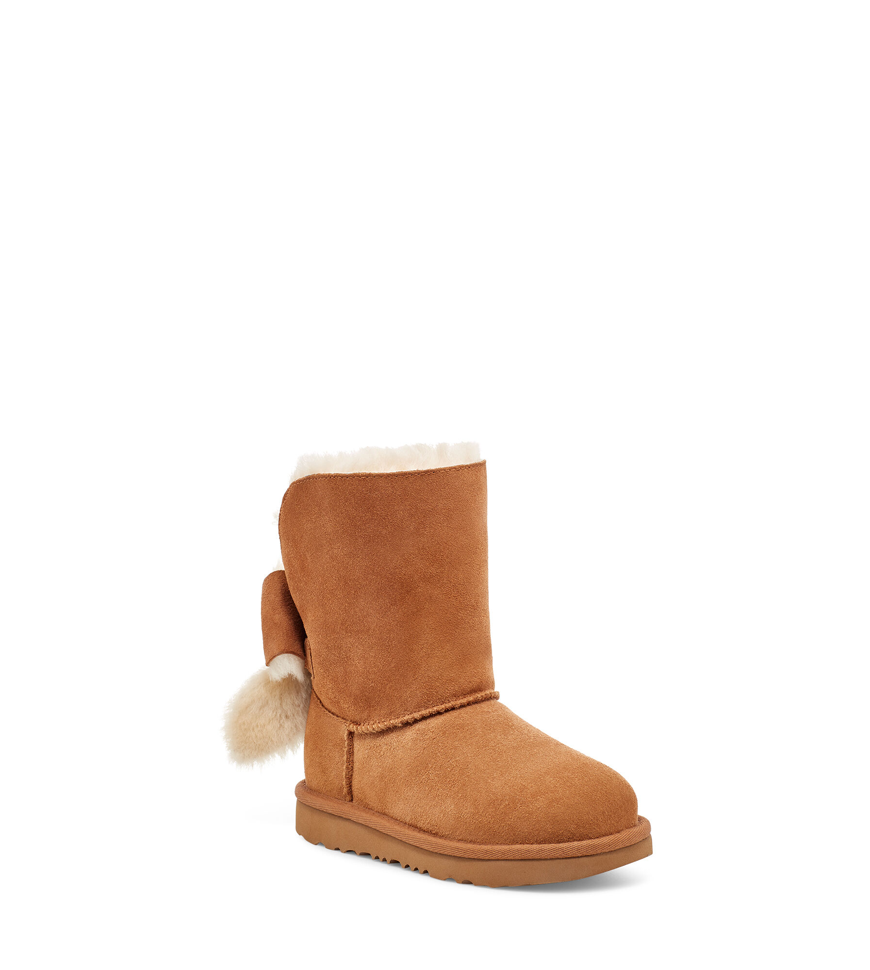 satin bow mini bottes classic