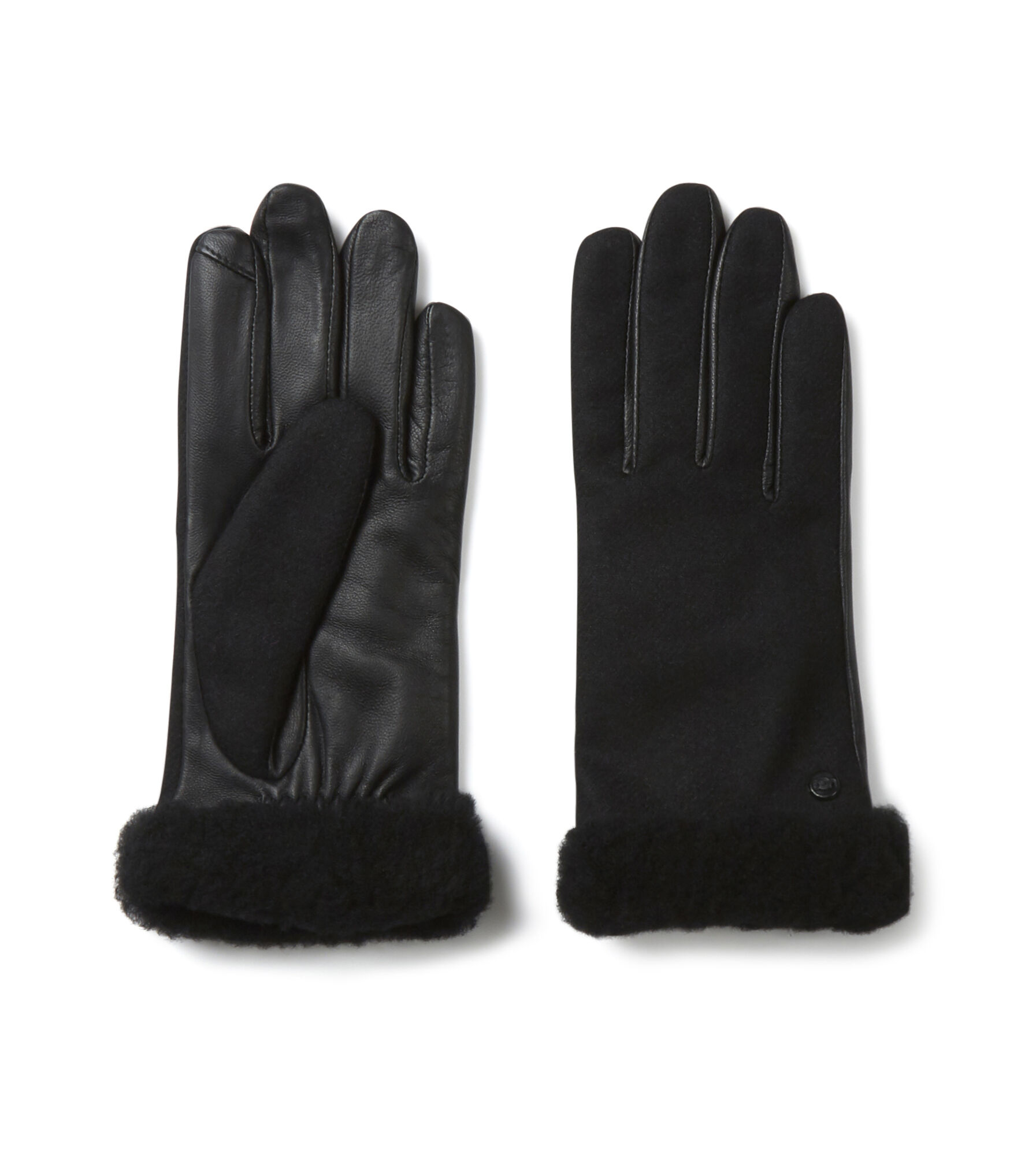 UGG® Fabric Leather Shorty Tech Glove 