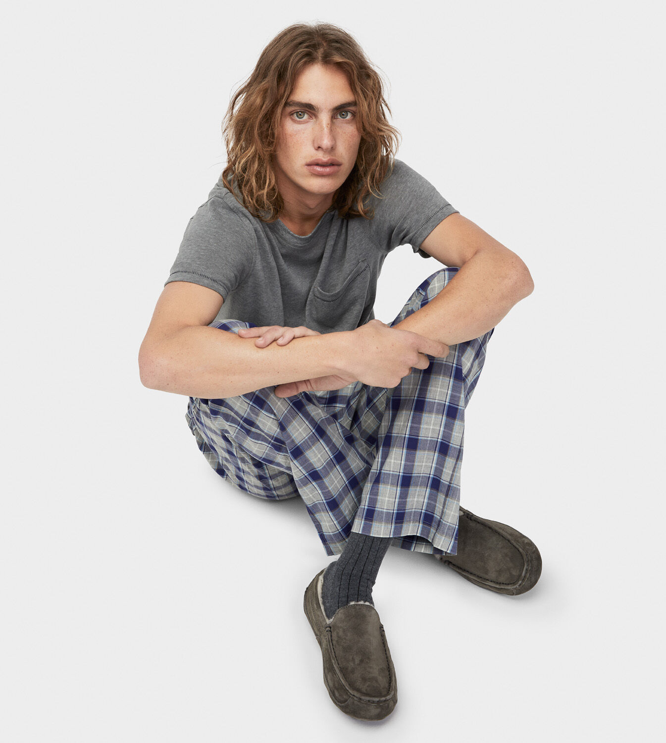 ugg ascot slipper plaid