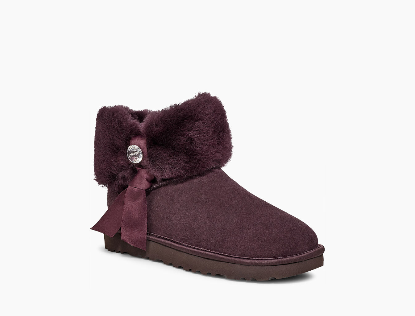 Cinched fur mini ugg Clearance