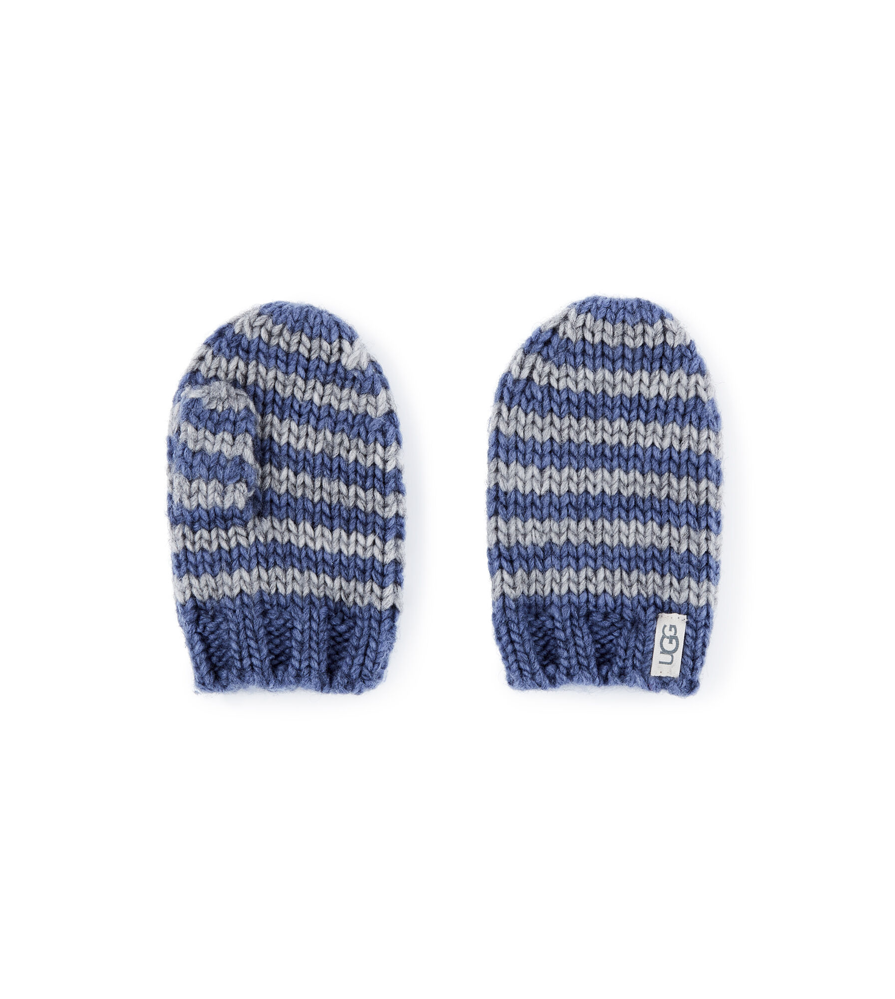 Chunky Stripe Knit Mitten