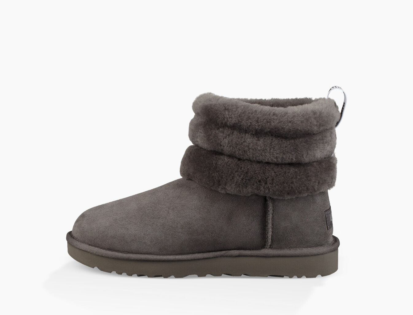 ugg fluff mini quilted logo boot