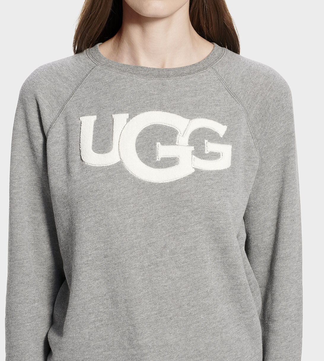 ugg fuzzy logo sweatshirt
