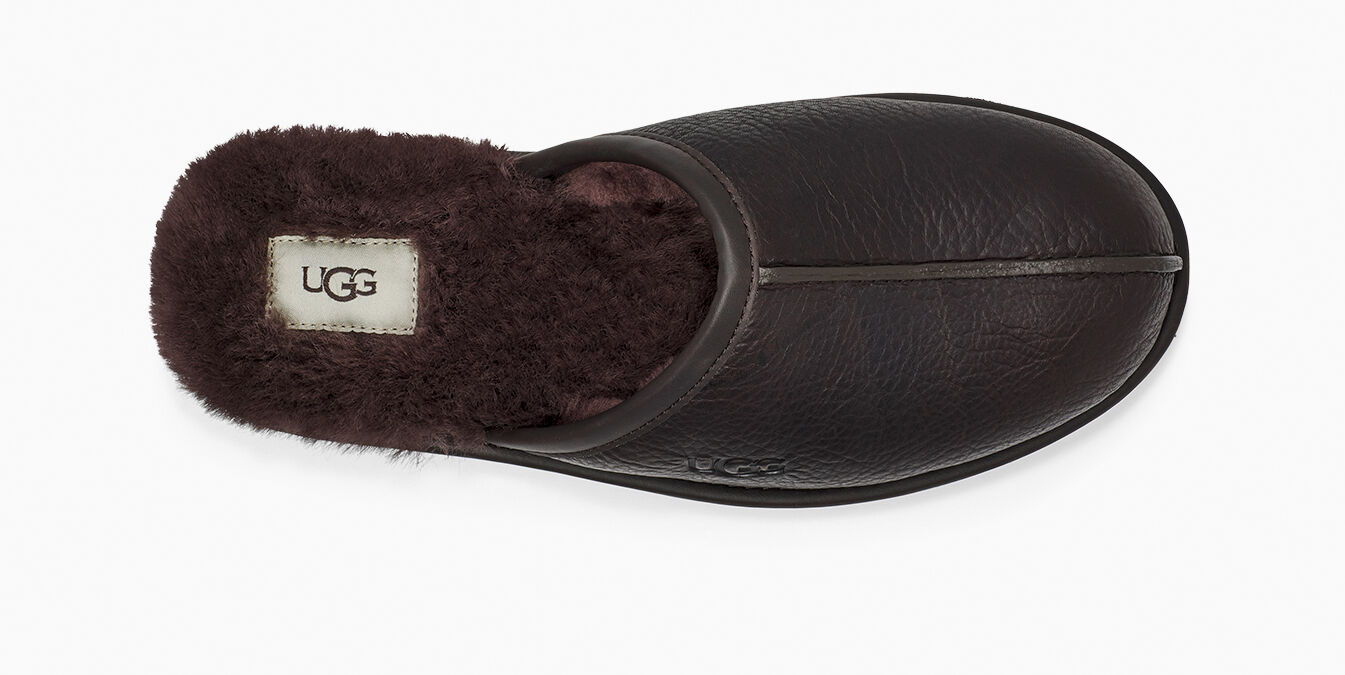 ugg leather scuff slipper