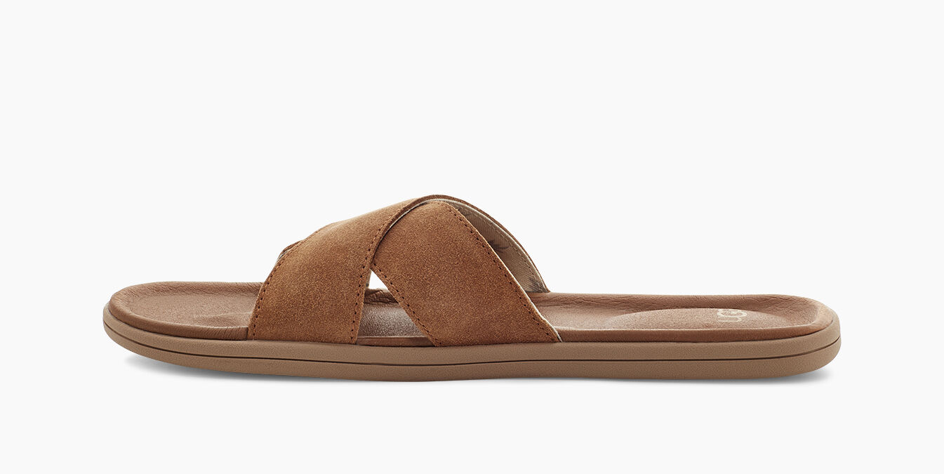 tan brookside slide sandals