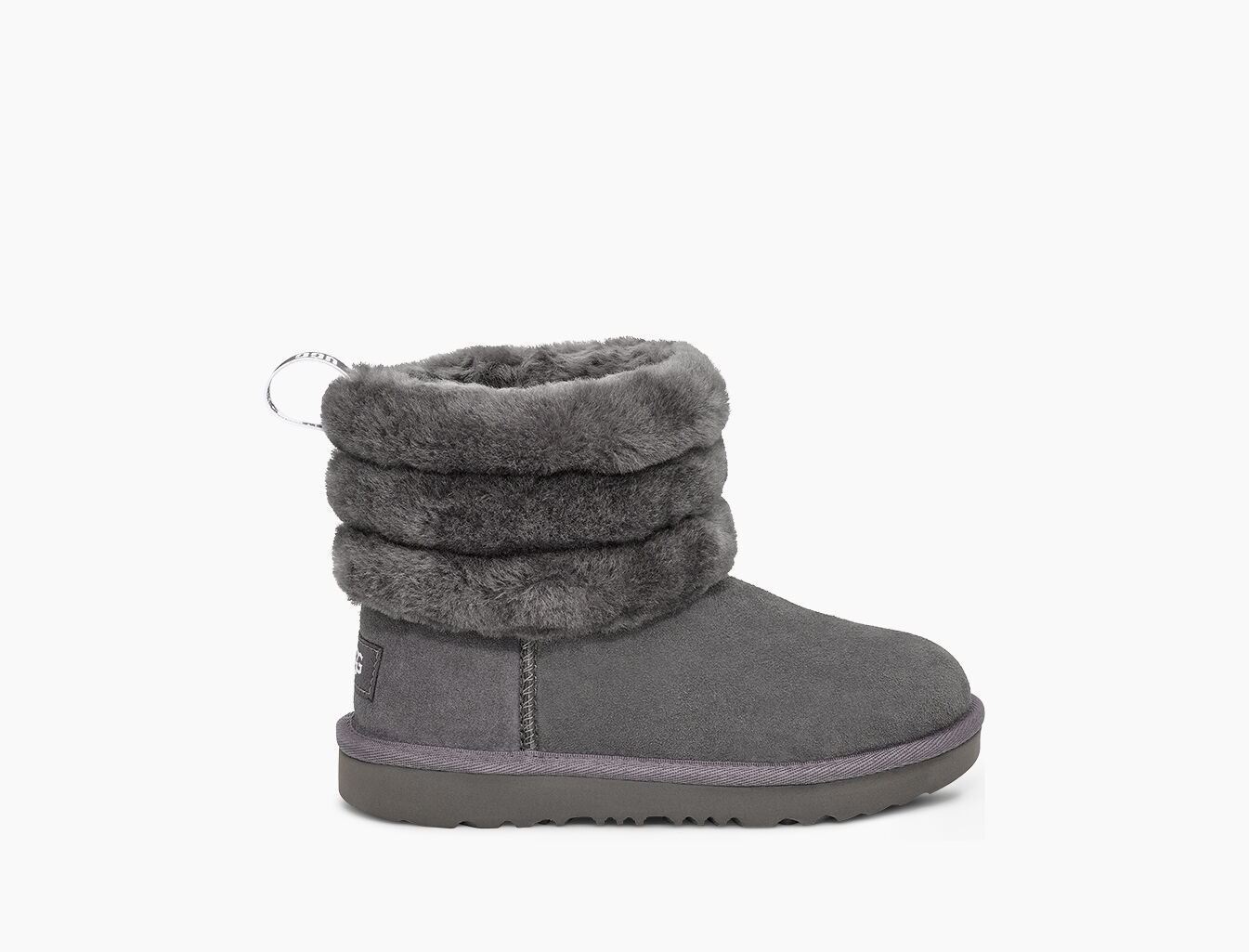 ugg mini fluff quilted boot blue