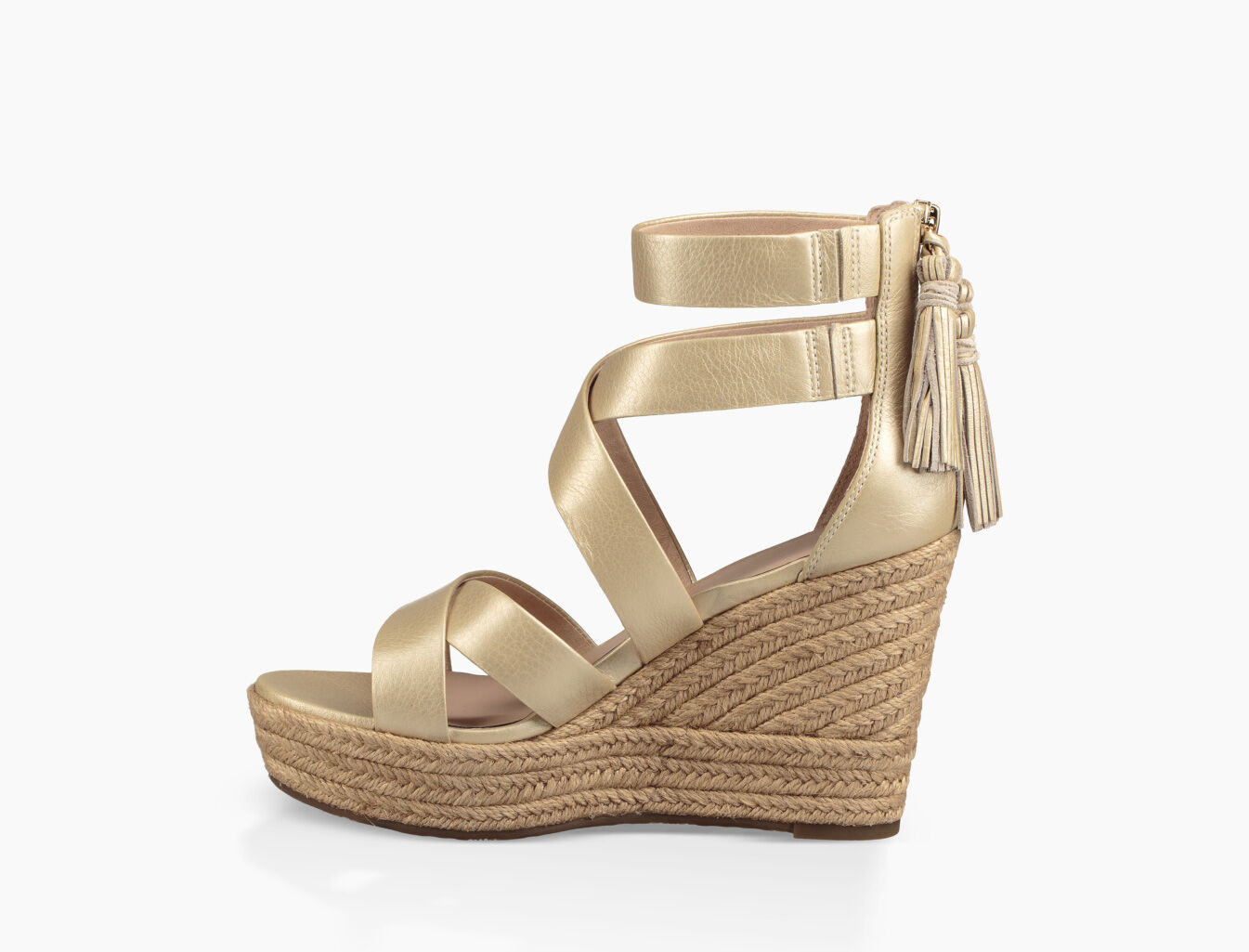 UGG® Raquel Metallic Ankle Strap 