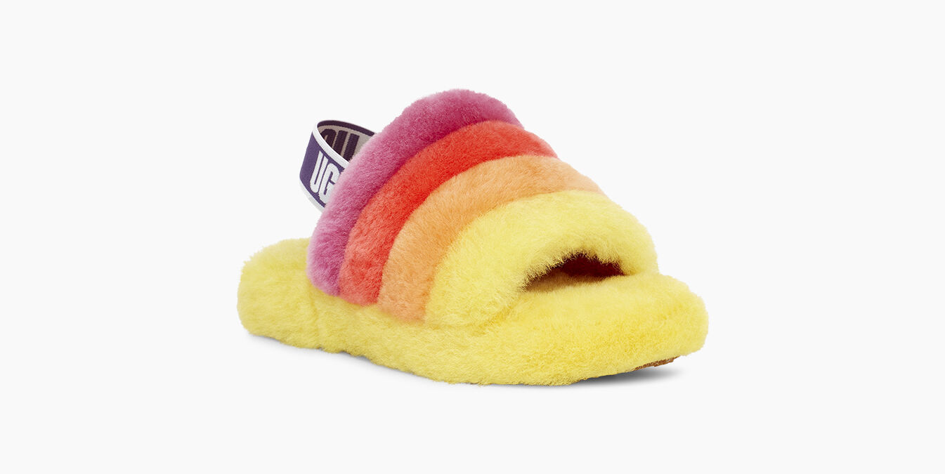 ugg fluff yeah slide rainbow