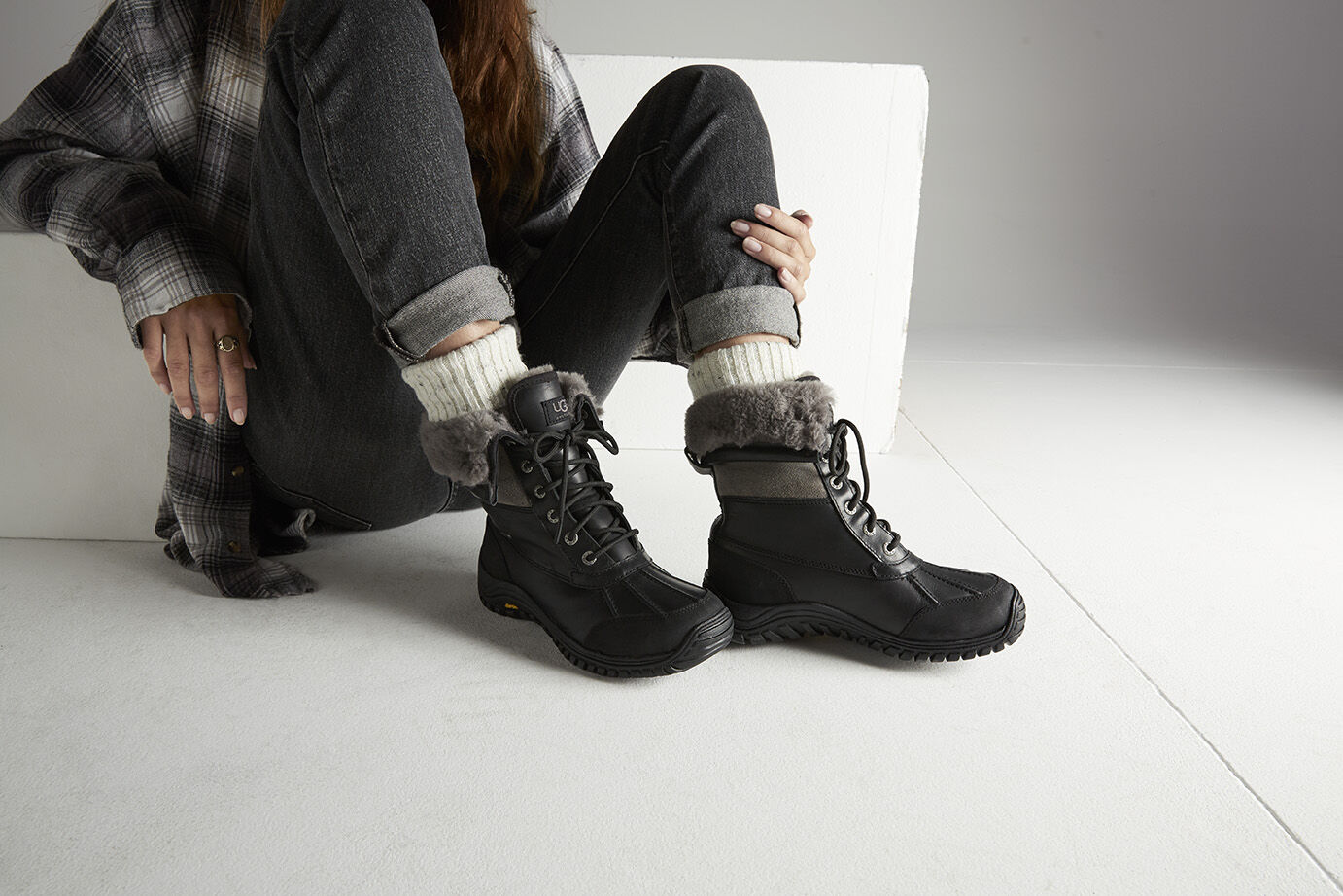 Ugg adirondack ii plaid clearance