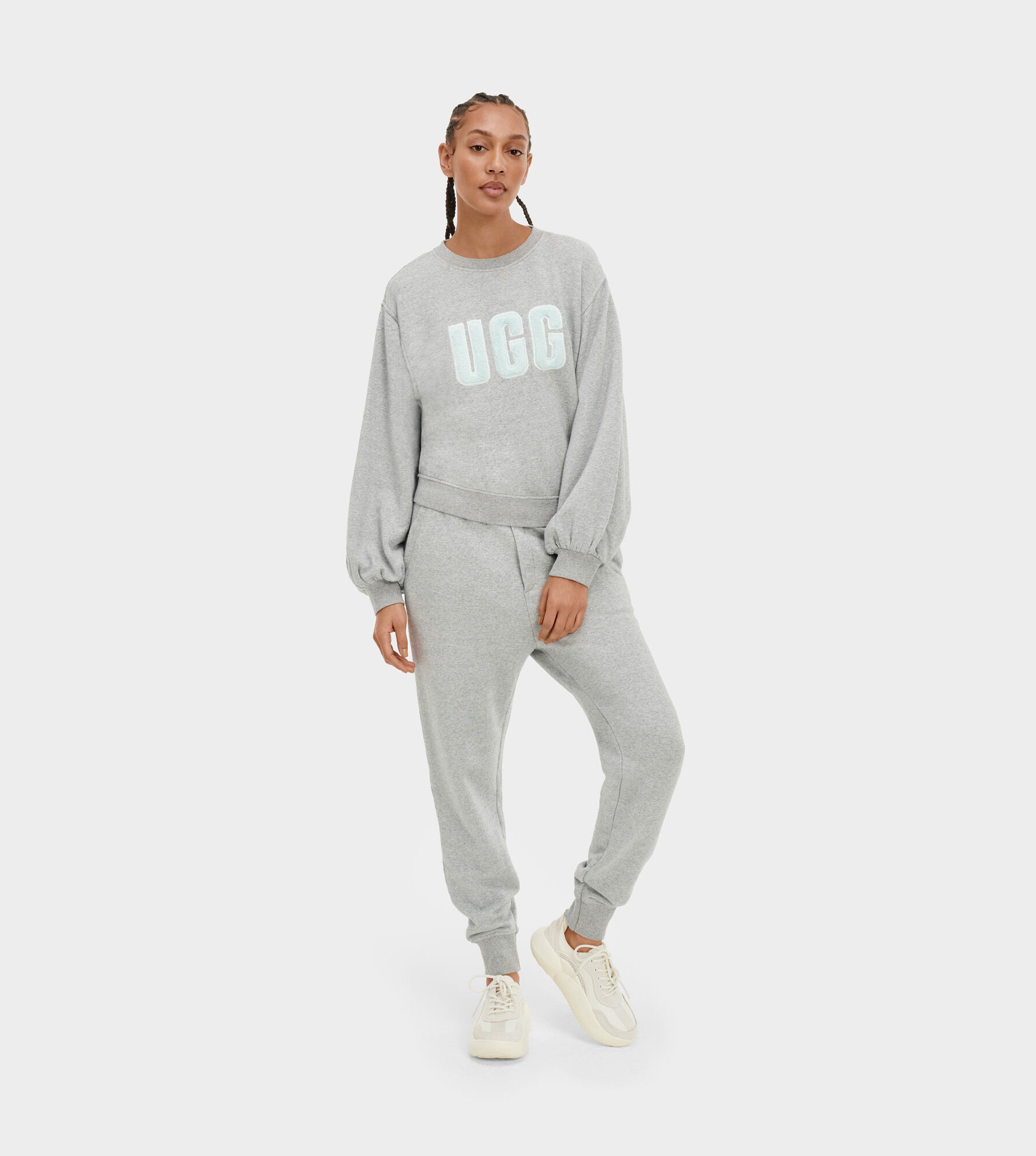 ugg fuzzy logo sweatshirt