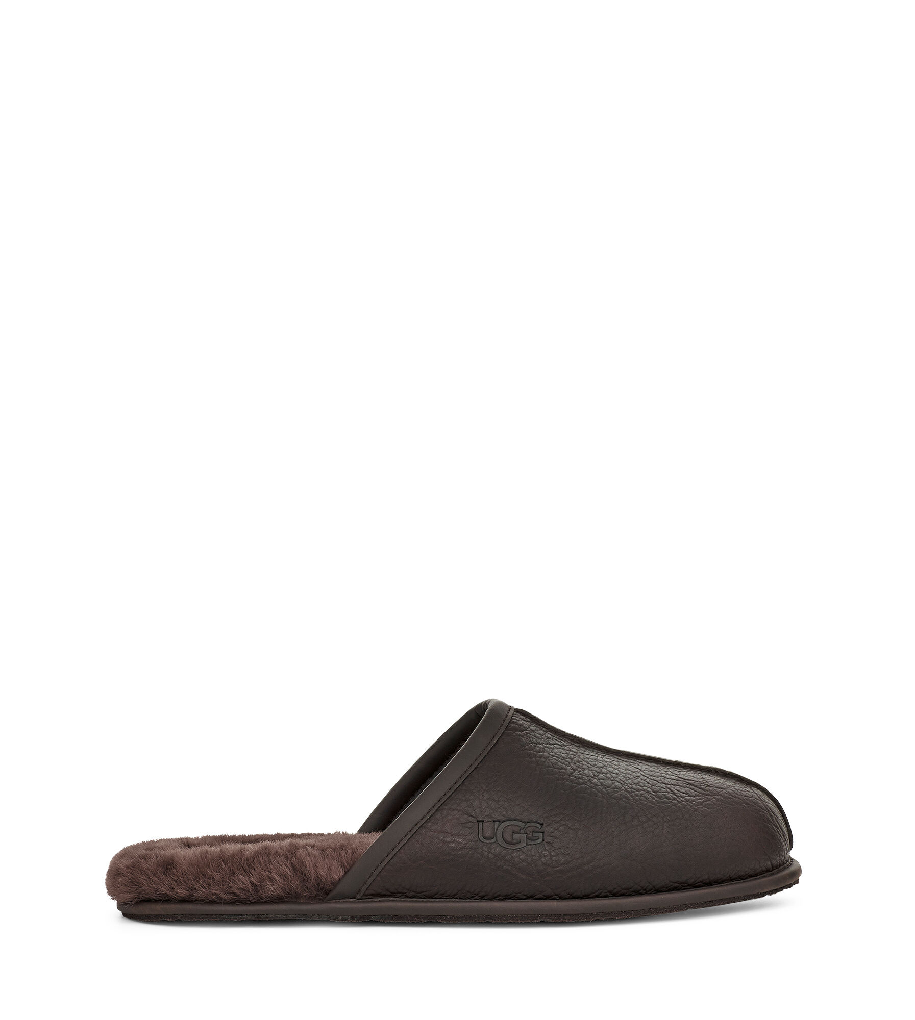 black leather ugg slippers
