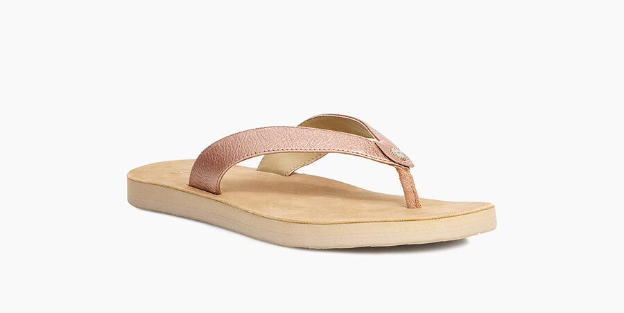 ugg tawney metallic flip flop
