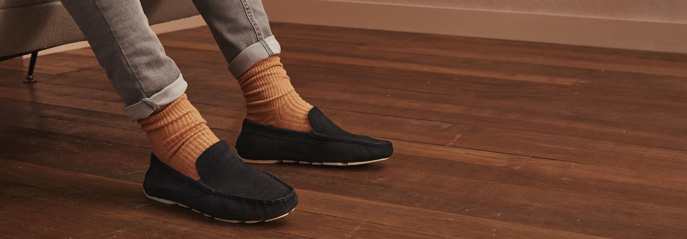 Henrick Stripe Perf Loafer