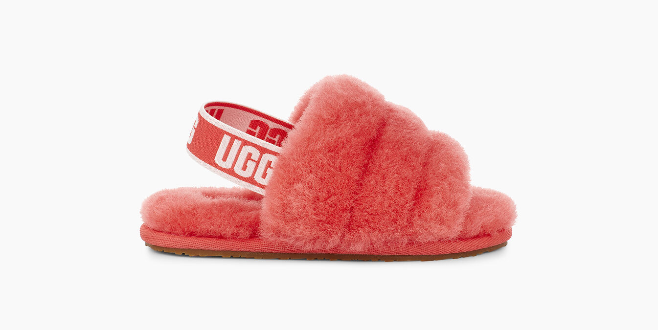 red ugg fluff yeah slide