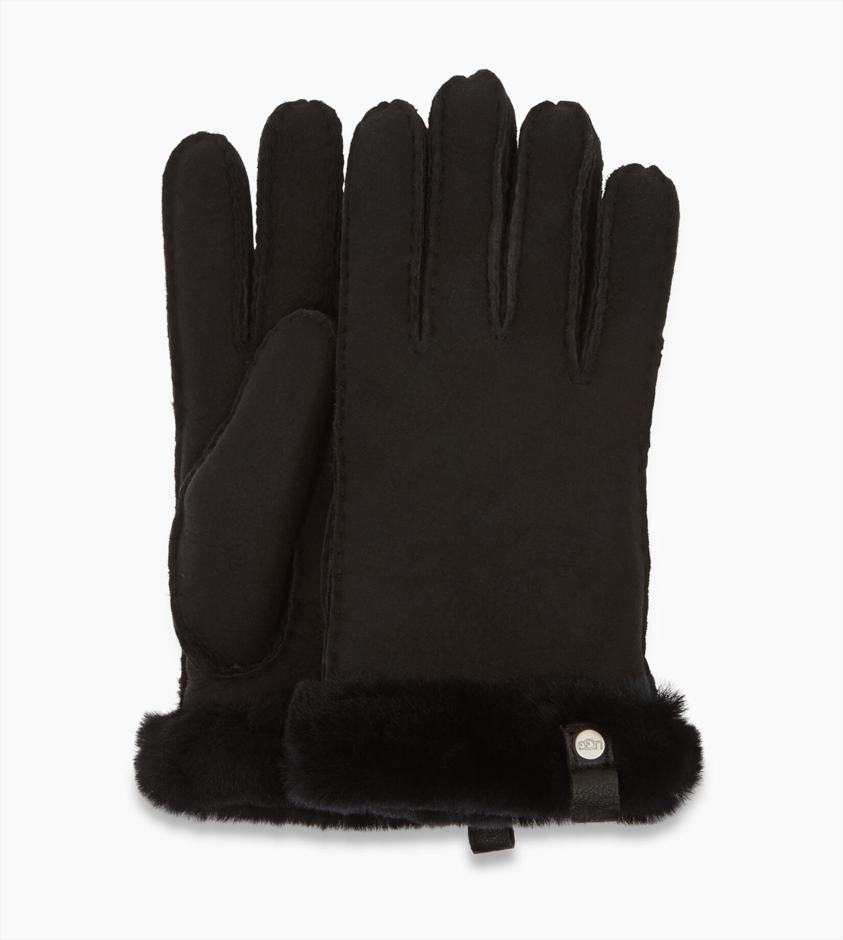 Maxim Zeestraat ontmoeten UGG® Shorty Glove With Leather Trim Handschoenen voor Dames | UGG® NL