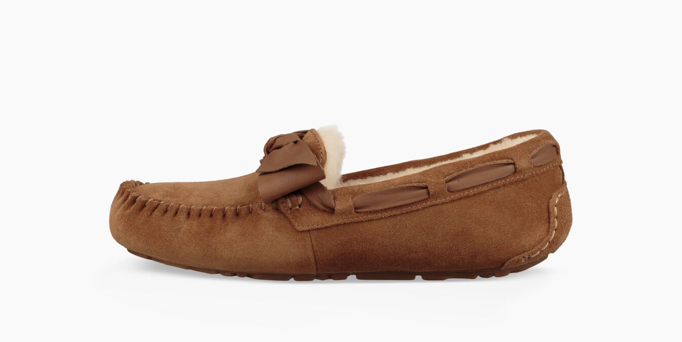 ugg women's dakota leather bow slipper