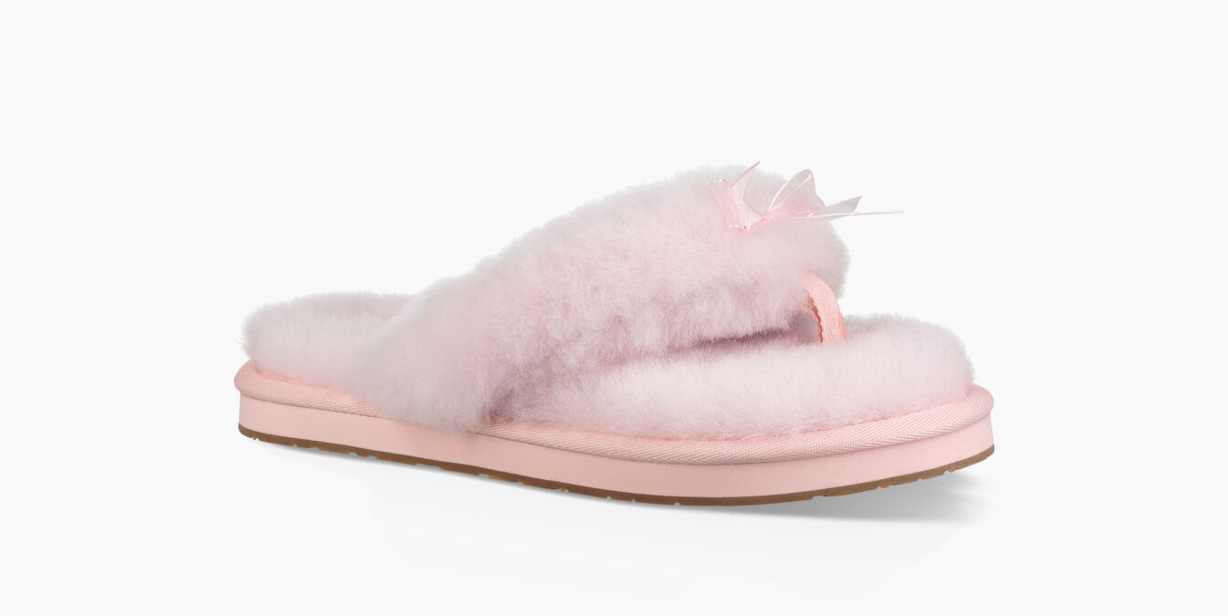 ugg fluff flip flop slippers