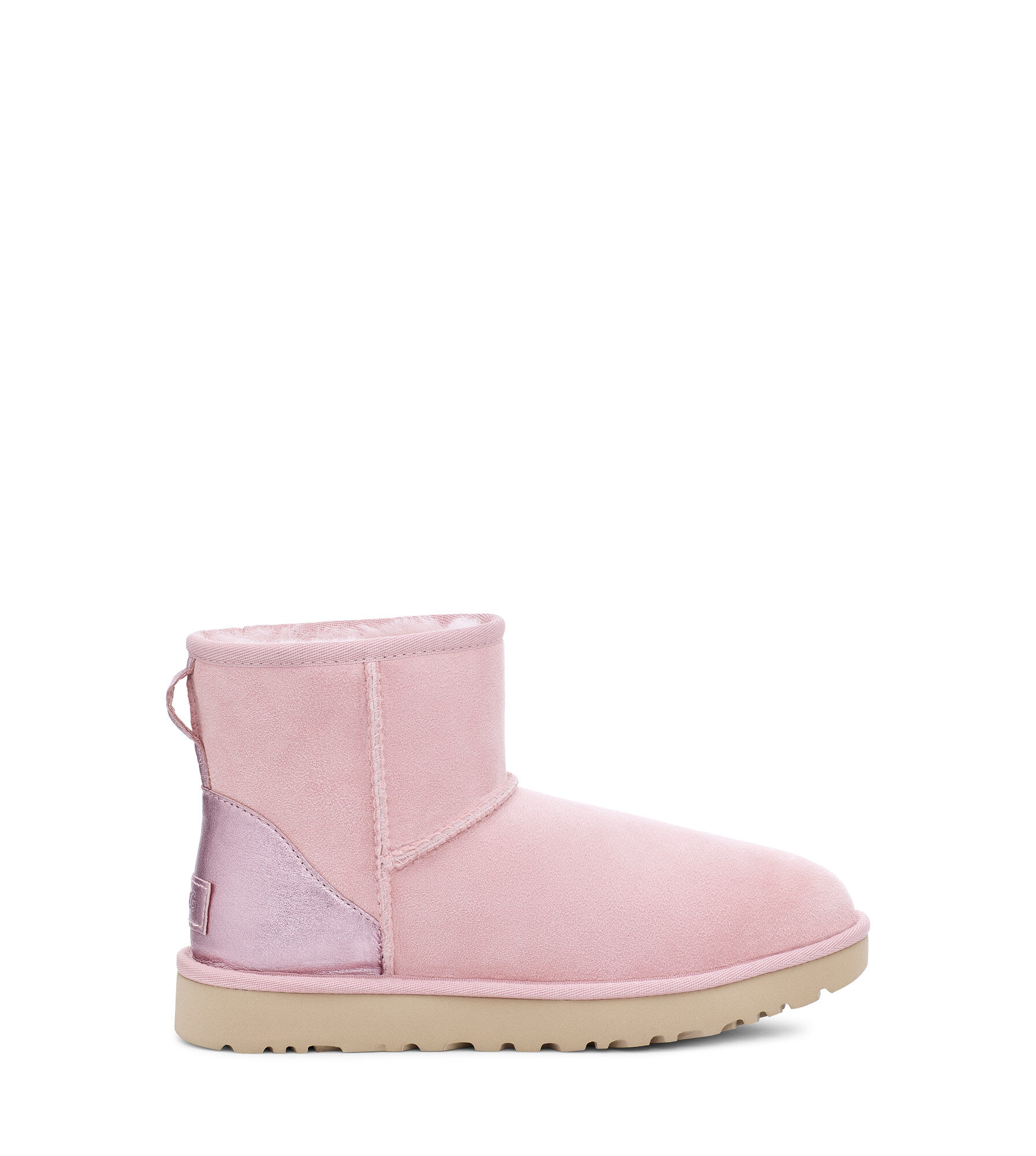 ugg boots mini metallic