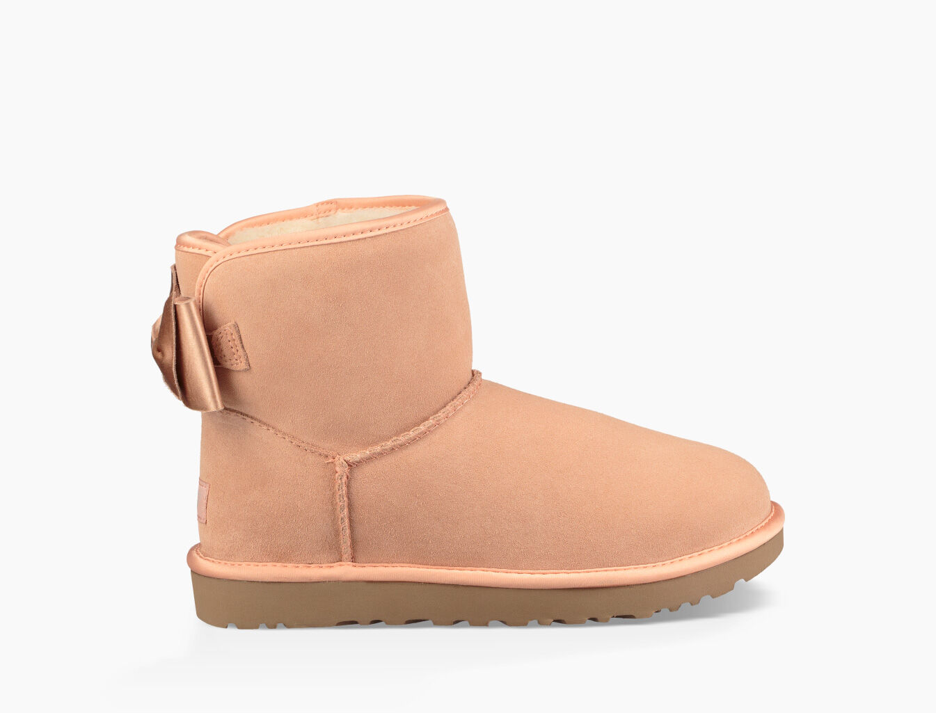 satin bow mini bottes classic