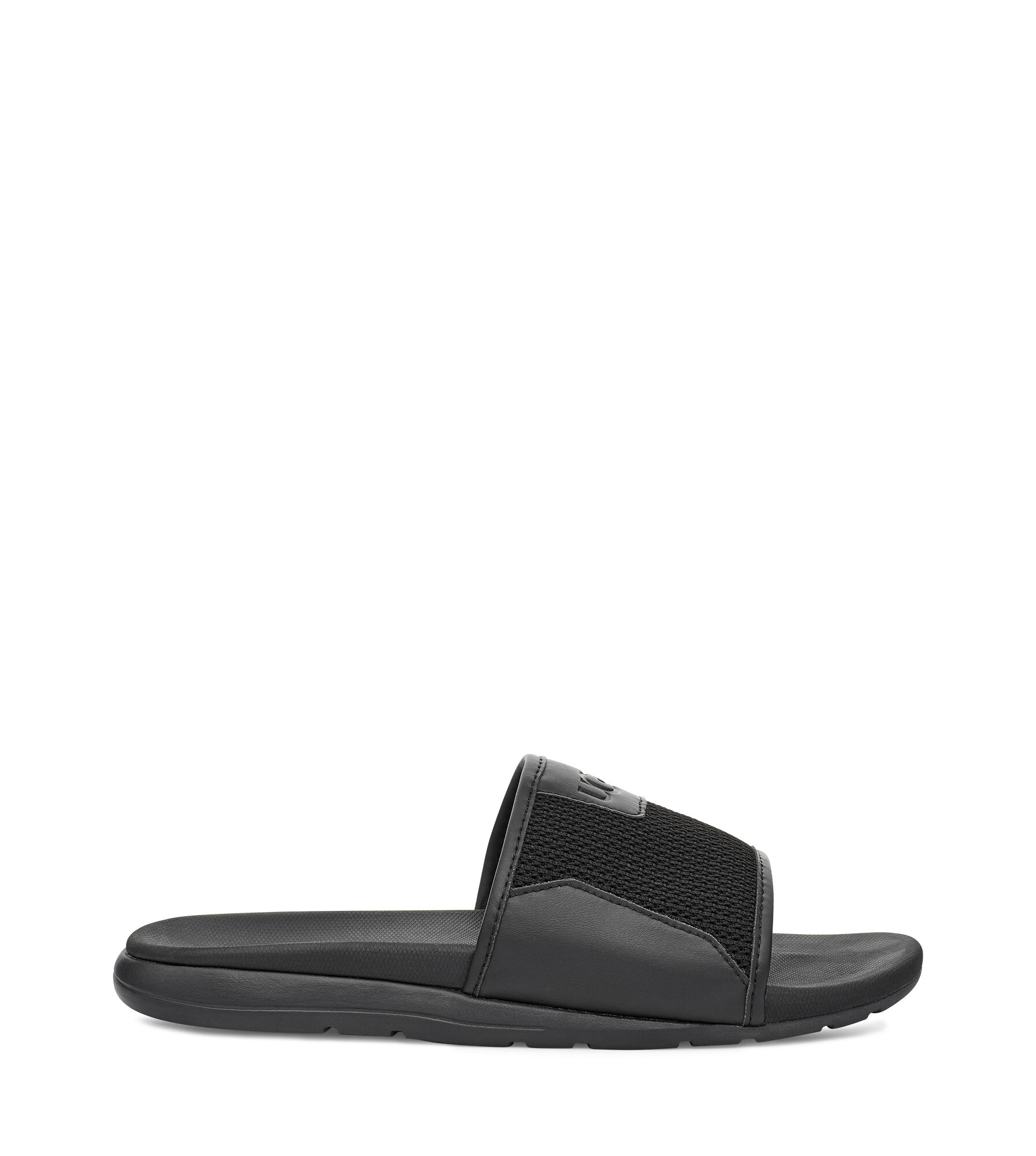 mens leather slide sandals uk