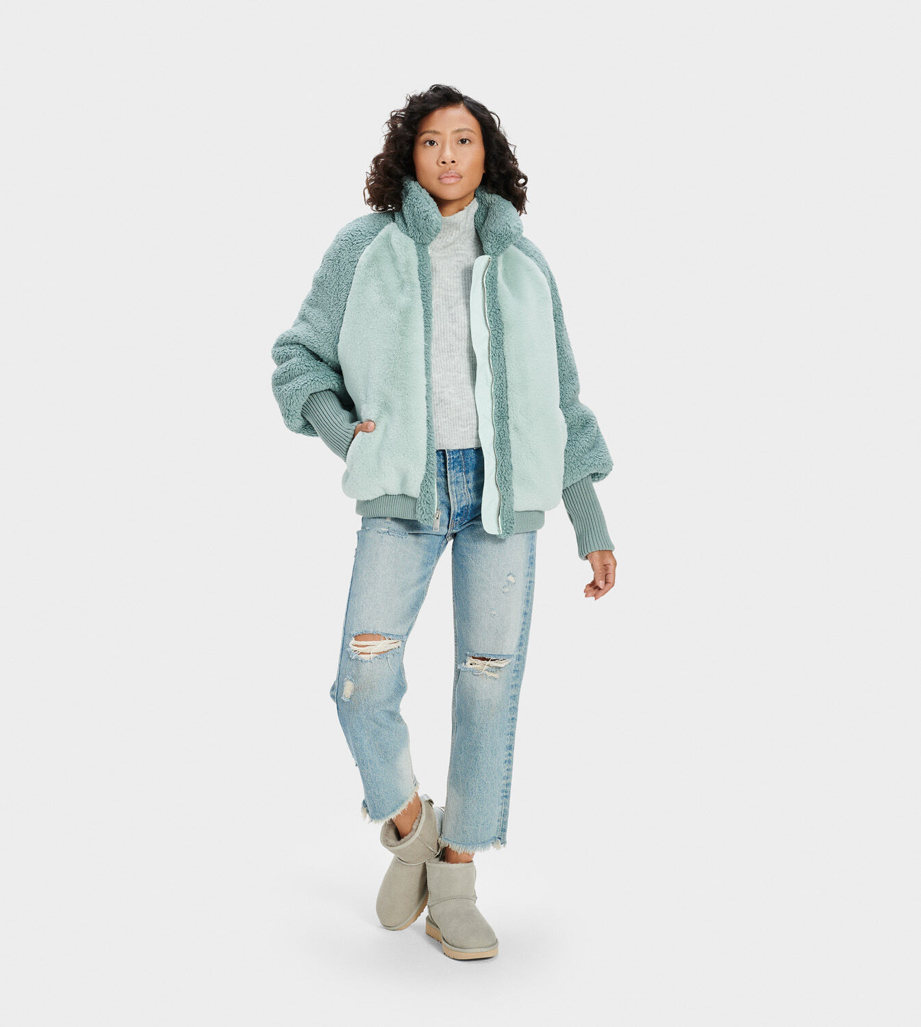 ugg augusta faux fur jacket