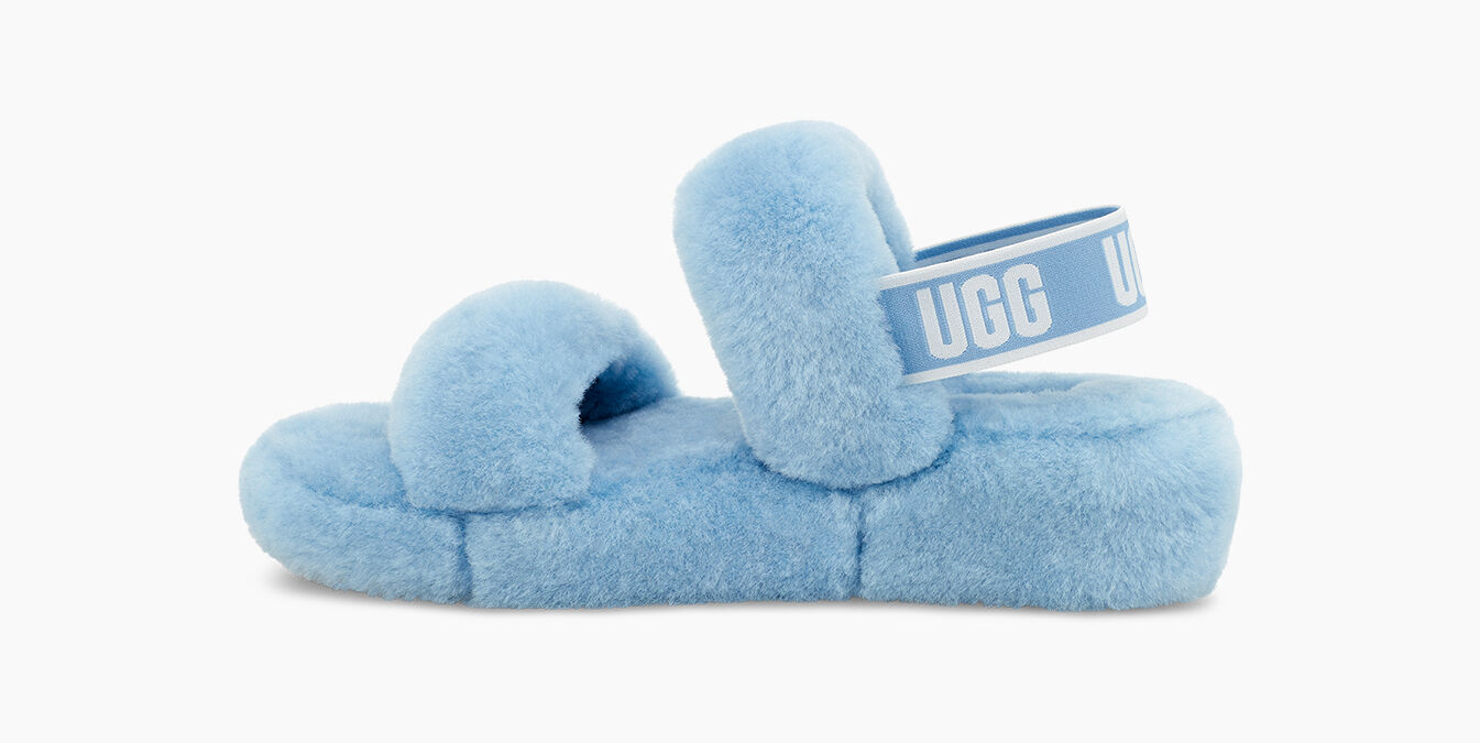 ugg oh yeah slides blue