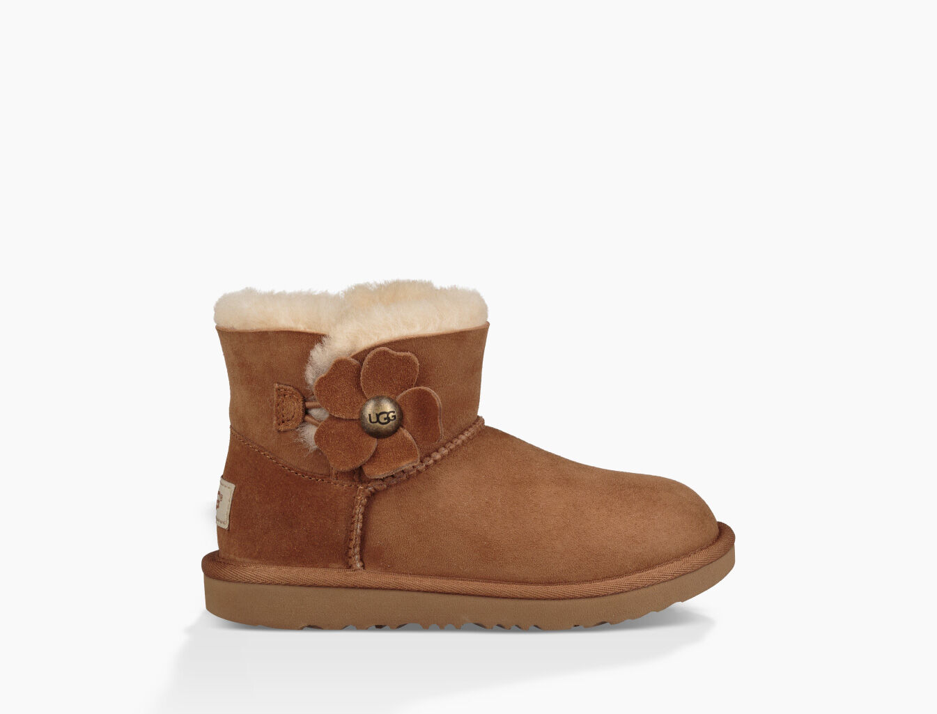 UGG® Mini Bailey Button Poppy Classic Boots for Kids | UGG® Spain