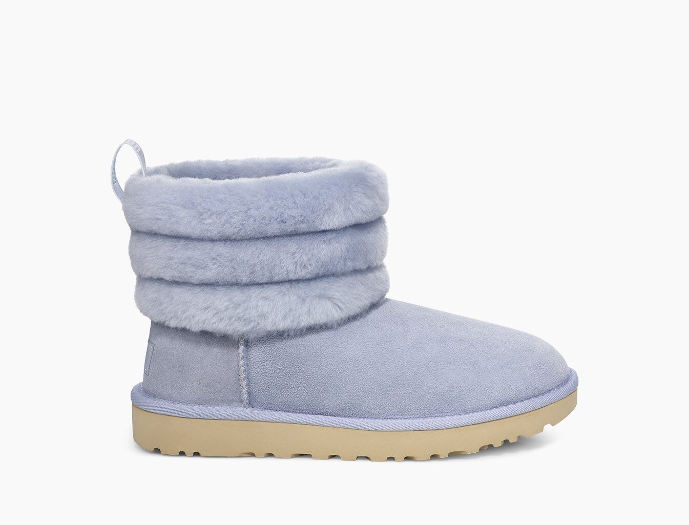 ugg fluff mini quilted logo boots women's