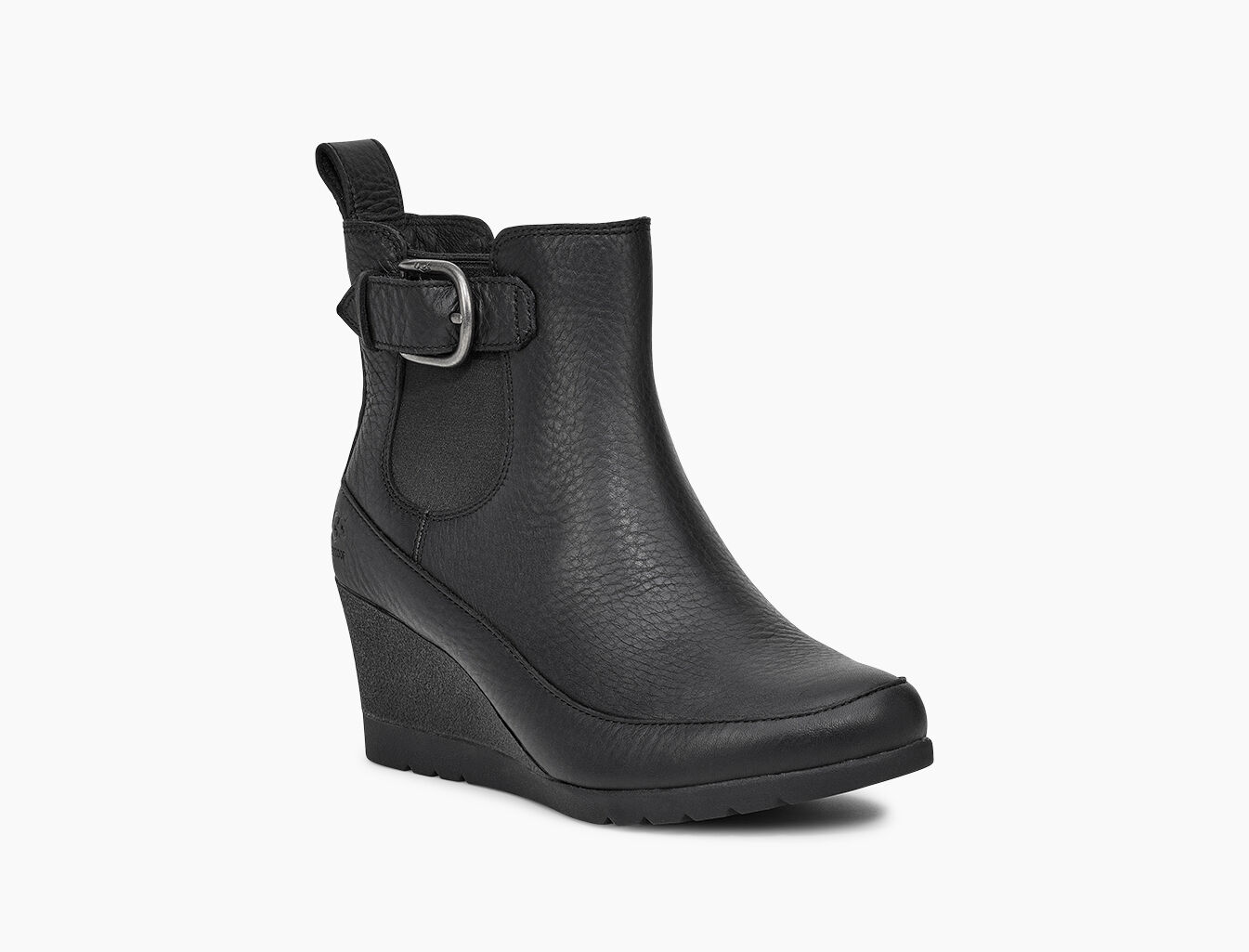 ugg black wedge bootie