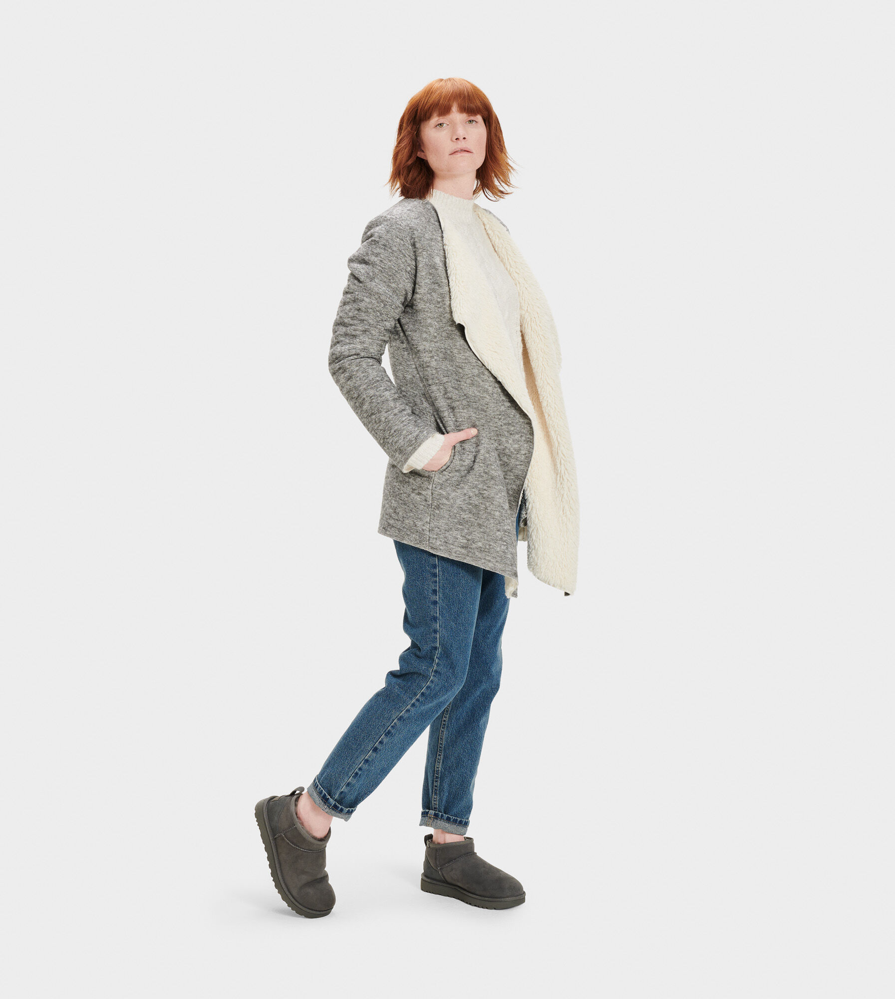 Koolaburra by ugg cozy sherpa cardigan deals