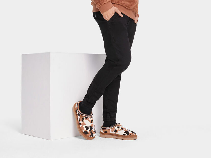 Tasman Cow Print Slipper UGG®
