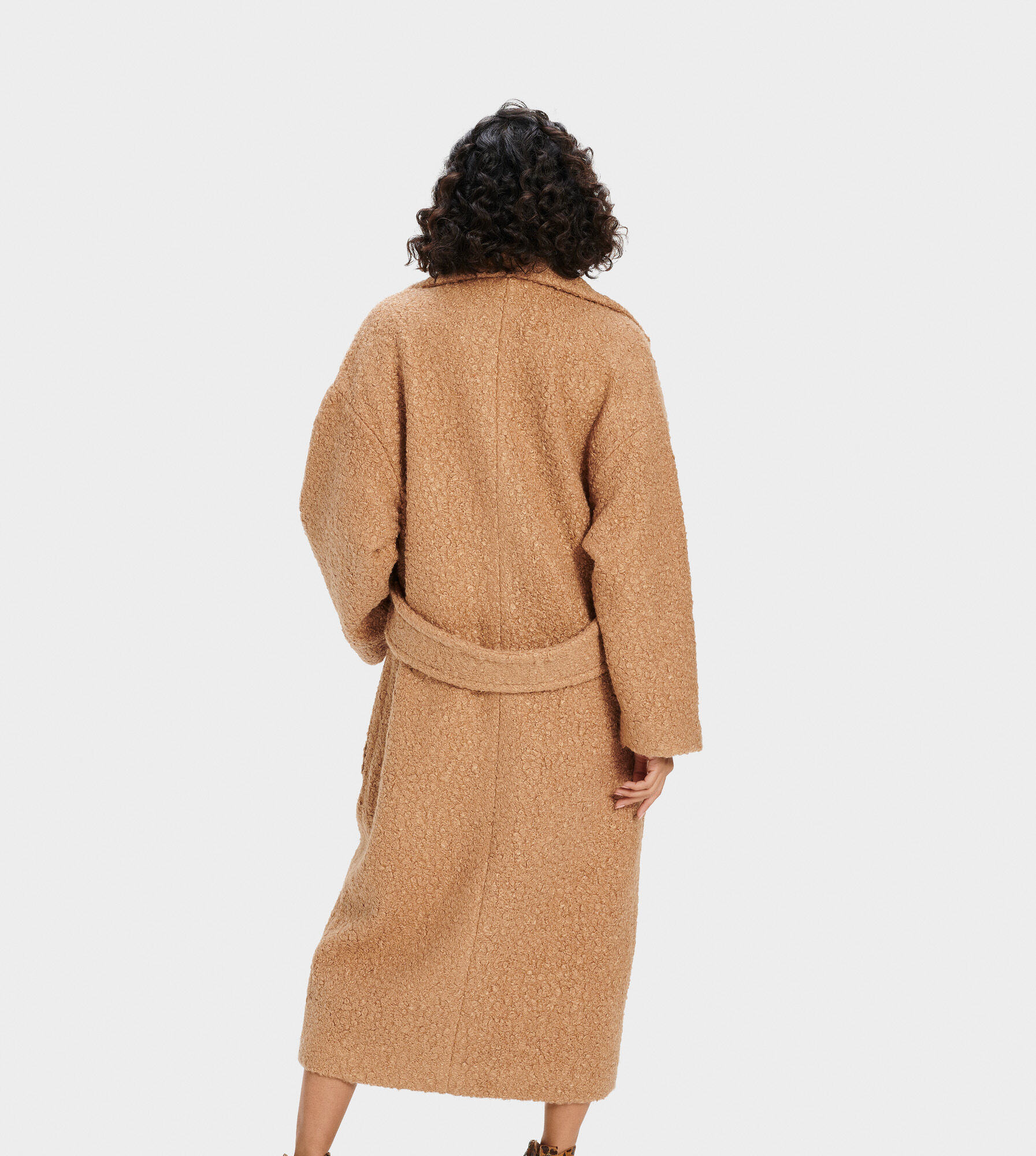 Ugg hattie long oversized coat in black