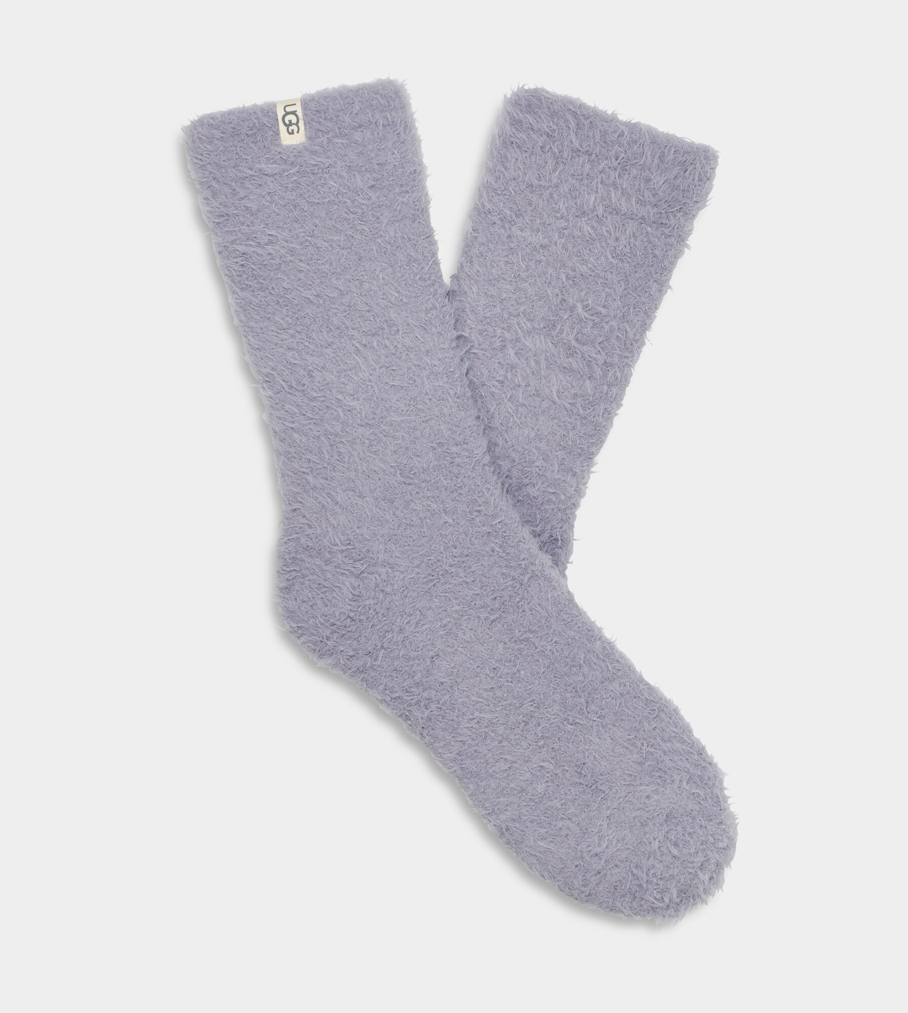 Womens Ugg Teddi Cozy Crew Socks - Cloudy Grey, O/S [1133030]
