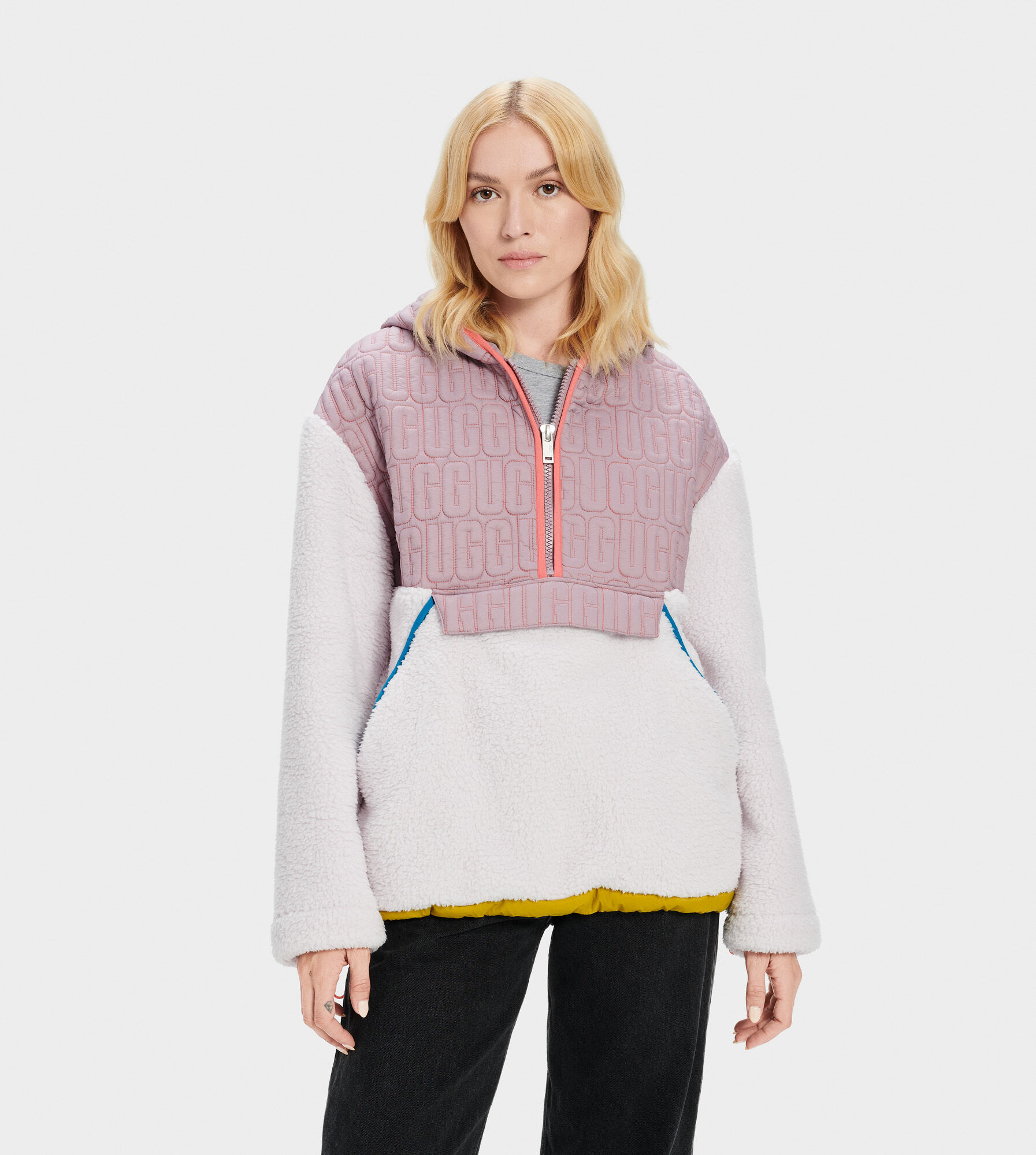 Ugg iggy sherpa half zip pullover clearance