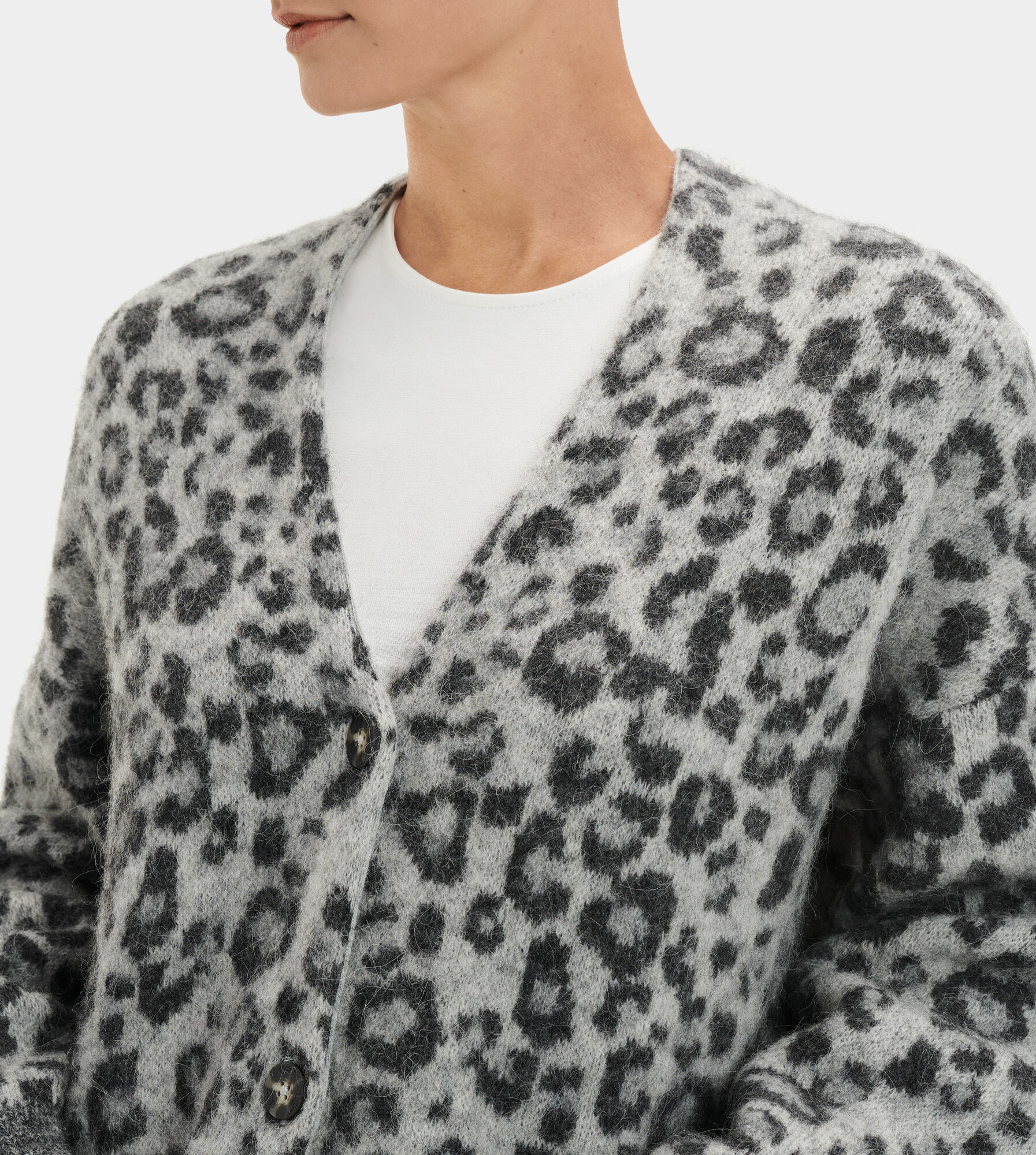 ugg leopard cardigan