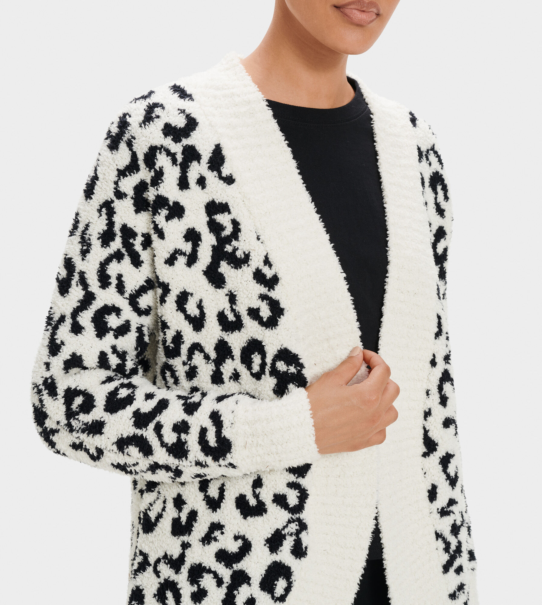 ugg leopard cardigan